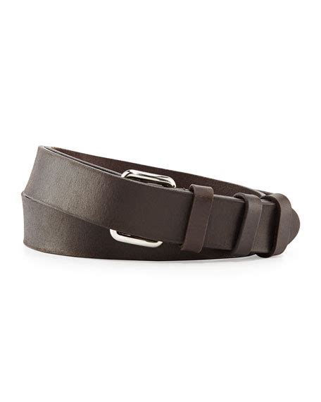 prada leather runway belt